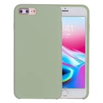 FBMXQ Protective case Cellphone Case Pure Color Liquid Silicone Case for iPhone 8 Plus & 7 Plus(Orange) (Color : Mint Green)