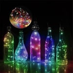 LED-ljuskedja för vinflaskor - Dekorativ och Vattenavvisande Flerfärgad 1 meter