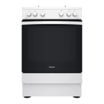 Indesit IS67G1PMW/UK, 60Cm Gas Single Cavity Cooker with Grill and Timer