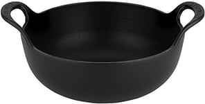 Le Creuset Enamelled Cast Iron Balti Dish, 24 cm, Matte Black, 20142240000460