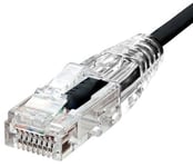 ProXtend Slim Cat 6a U/UTP LSZH Netværkskabel - Sort - 1 m