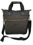 New Vintage LACOSTE N14 SOHO Vertical Zipped TOTE Bag with Strap Black