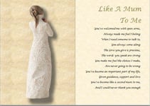 Like A Mum To Me Gift - Personalised Poem (a4 Laminated Gift)