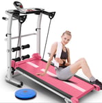 CHJ Folding Home Treadmill-Small Simple Treadmill-Silent, Shock-Proof Design, Home Fitness Equipment