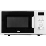 SIA FDM21WH 20L Microwave, Digital Display, 8 Auto-Functions, 700W - White
