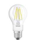 OSRAM Ampoule LED | Culot: E27 | Blanc chaud dynamique | 2200…2700 K | 4,50 W | équivalent à 40 W | clair | LED Retrofit CLASSIC A GLOWdim