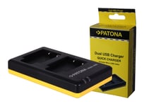 Patona Dual Quick-Lader forNikon EN-EL19, ENEL19 inklusiv Micro-USB kabel 150601970 (Kan sendes i brev)