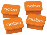 Nobo - Magnet - orange (pakke med 4)