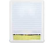 Redi Shade No Tools Lot de 2 Abat-Jour en Tissu plissé filtrant la lumière Blanc 91,4 x 182,9 cm