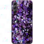 Samsung Galaxy A16 5G Genomskinligt Skal Lila Glitter