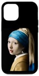 Coque pour iPhone 12/12 Pro The Girl with a pearl earring La Jeune Fille à la perle
