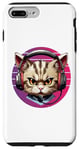 iPhone 7 Plus/8 Plus Cat With Earphones Headphones DJ Cats Gaming Musicstyle Case