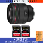 Canon RF 85mm f/1,2L USM + 2 SanDisk 128GB UHS-II 300 MB/s + Guide PDF '20 TECHNIQUES POUR RÉUSSIR VOS PHOTOS