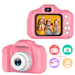 WYYZSS Toys for 3-8 Year Old Boys Kids Camera HD Digital Video Cameras for Toddler, Kids Selfie Camera, Children Small Cameras Christmas Birthday Gifts,Pink