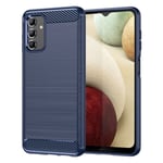 Samsung Galaxy A13 4G/ 5G/ A04s Brushed Surface deksel - Blåfarget