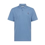 Original Penguin Mens Life Saver Polo Shirt - Quiet Harbour , Medium