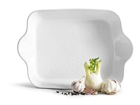 Sagaform SA5017728 Oven Rectangular, White Piccadilly Square Dish Ovensafe, Stoneware