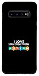 Galaxy S10 I Love Someone With Autism Awareness Month Puzzle Piece Case