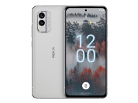 Nokia X30 5G - 5G smarttelefon - dobbelt-SIM - RAM 6 GB / Internminne 128 GB - OLED-display - 6.43 - 2400 x 1080 piksler (90 Hz) - 2x bakkameraer 50 MP, 13 MP - front camera 16 MP - ishvit