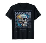 Darkwave Music Skull EBM Goth Post Punk Electro Synth T-Shirt