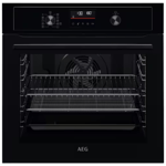 Aeg BEX535A61B Multifunction oven with AirFry and Aqua cleaning, 9 functions, retractable rotary con
