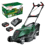 Bosch Cordless Powerful Mower AdvancedRotak 36V-40-650 (for Mowing Your Lawn; 36 Volt System; Cutting Width: 40 cm; Kit, with Battery and Charger)