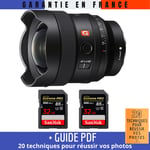Sony FE 14mm f/1.8 GM + 2 SanDisk 32GB UHS-II 300 MB/s + Guide PDF 20 techniques pour réussir vos photos