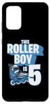 Coque pour Galaxy S20+ Rollerblading Patin à roulettes pour enfant 5 ans Bleu