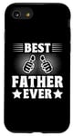 Coque pour iPhone SE (2020) / 7 / 8 Le meilleur père de tous les temps, pouce levé, drôle, papa pour la fête des pères