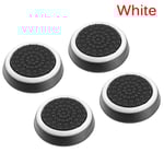 Couvercles De Boutons De Manette En Silicone, Compatibles Avec Playstation4, Manette Ps4, Ps3, Ps2, Xbox One, Xbox 360, 4 Pièces-White