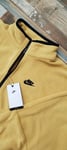 Nike NSW Club 1/2 Zip Polar Fleece Jacket Elemental Gold Mens Medium RRP £69