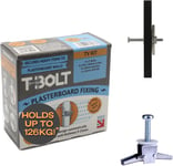 T-Bolt Heavy Duty METAL Plasterboard Fixing - TV Mounting Kit 4 Pack - Holds up 