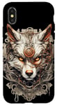 Coque pour iPhone X/XS Loup Steampunk