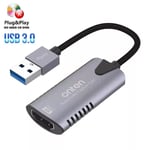 Carte de capture audio vidéo USB 3.0,4K,60Hz,plug and play,transmission de données,enregistreur d'écran vidéo,boîtier d'enregistrement en direct,développements PD