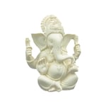 Ganesh Statue White -- 9X12 Cm