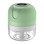 Hachoir à ail électrique sans fil pour bébé - Mini mixeur pour aliments - Puissant - Vert