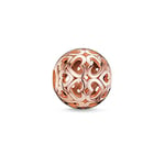 Thomas Sabo Femmes-Bead Coeurs Karma Beads Argent Sterling 925 plaqué or rose 18 carats K0018-415-12