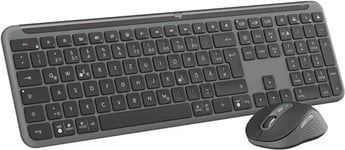 Logitech MK950 Signature Slim Wireless Keyboard and Mouse Combo - Graphite, QWERTZ German Layout