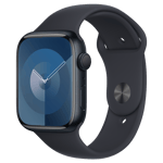 Refurbished Apple Watch Series 9 GPS, 45mm Midnight Aluminium Case with S/M Midnight Sport Band