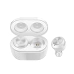 Fashion Bluetooth Earphone, Wireless Earphones Bluetooth 5.0 Headsets Smart Noise Cancelling Mic Earbuds, for Mobile Phone/Laptop, for Gym Home Office etc (Color : White)