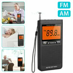 Emergency Pocket Noaa Am Fm Weather Radio Compact Portable Black