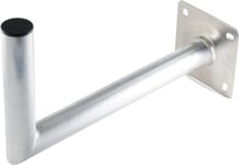 S/CONN maximal anslutning SAT-antenn väggfäste, ALU, 550 mm x 250 mm, rör 50 x 2,5 mm (89823-1)