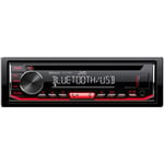 CD Radio til bil Kenwood KD-T702BT Sort Rød