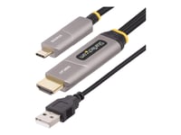 Startech.Com 30Ft (9.15M) Usb-C To Hdmi 2.0 Active Optical Cable, 4K 60Hz - Hdmi-Kabel - 24 Pin Usb-C Hane Till Hdmi, Usb (Endast Ström) Hane - 9.15 M - Skyddad/Fiberoptisk - Svart - Active Optical Cable (Aoc), 4K60hz (3840 X 2160) Stöd, Aktiv, Enke