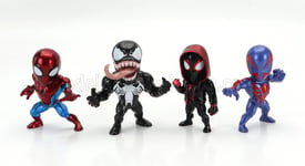 Jada Figures Set 4X Avengers-Spider Man-Miles Morales-Spiderman 2099-Venom-Cm. 6