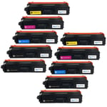 10 Laser Toner Cartridges (Set+Bk) for Brother DCP-L8410CDW & MFC-L8690CDW
