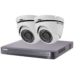 Hikvision - HIK-2DOM-THD-002 - Kit vidéo surveillance Turbo hd 2 caméras dôme