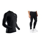 X-BIONIC Invent 4.0 Running Shirt Long Sleeves Men Tee Sport Homme, Black/Charcoal, FR : M (Taille Fabricant : M) Invent 4.0 Pantalon de Course Compression Homme, Black/Charcoal, FR : M