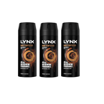 3 x Lynx Dark Temptation Deodorant Body Spray 150ml