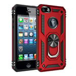 Apple iPhone 5/5S/SE(1st Gen) Military Armour Case Red